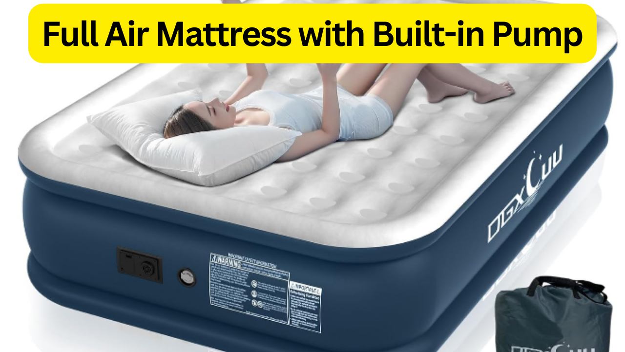 Experience Ultimate Comfort: Full Air Mattress with Built-in Pump