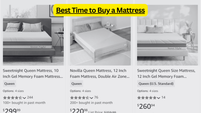 Best Time to Buy a Mattress