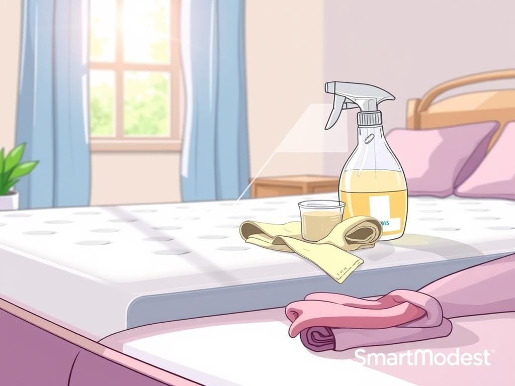 Cleaning memory foam mattress