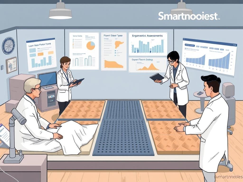 Experts analyzing sleep surface Experts analyzing sleep surface