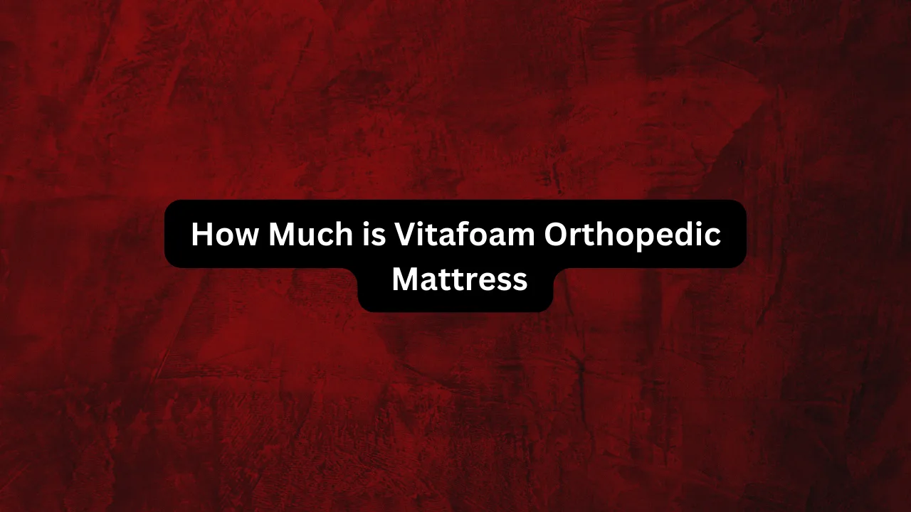 How Much is Vitafoam Orthopedic Mattress