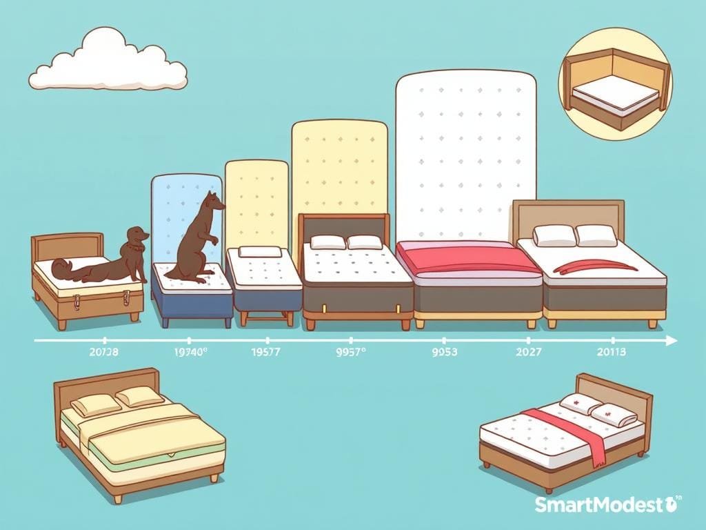 Did Mattress Sizes Change: A Historical Guide 1 Mattress size evolution