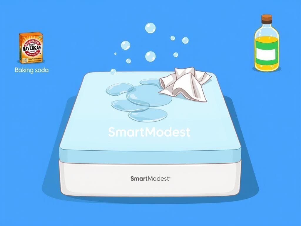 clean urine from memory foam mattress topper