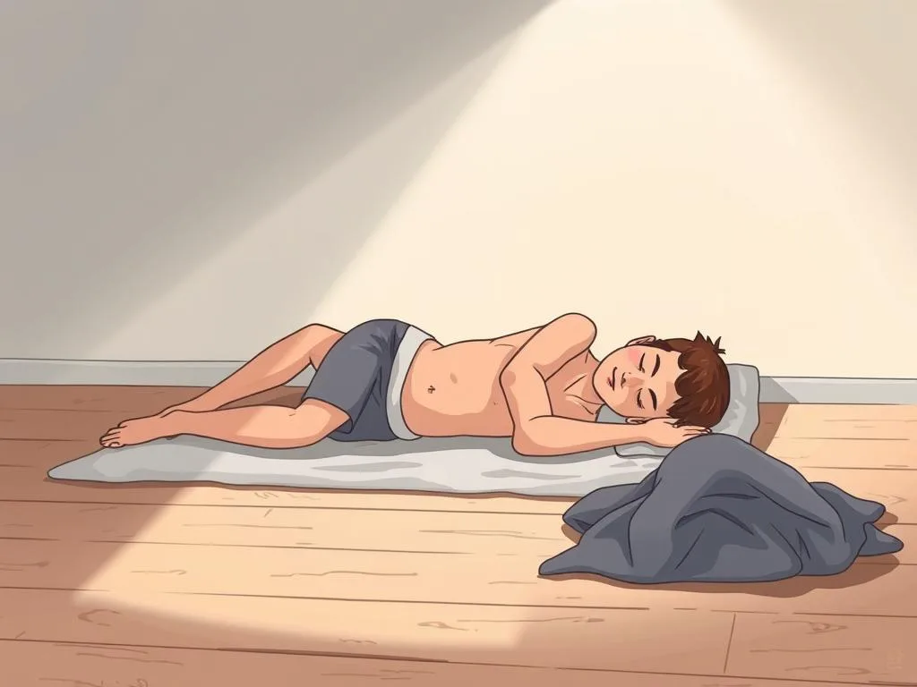 floor sleeping muscle soreness