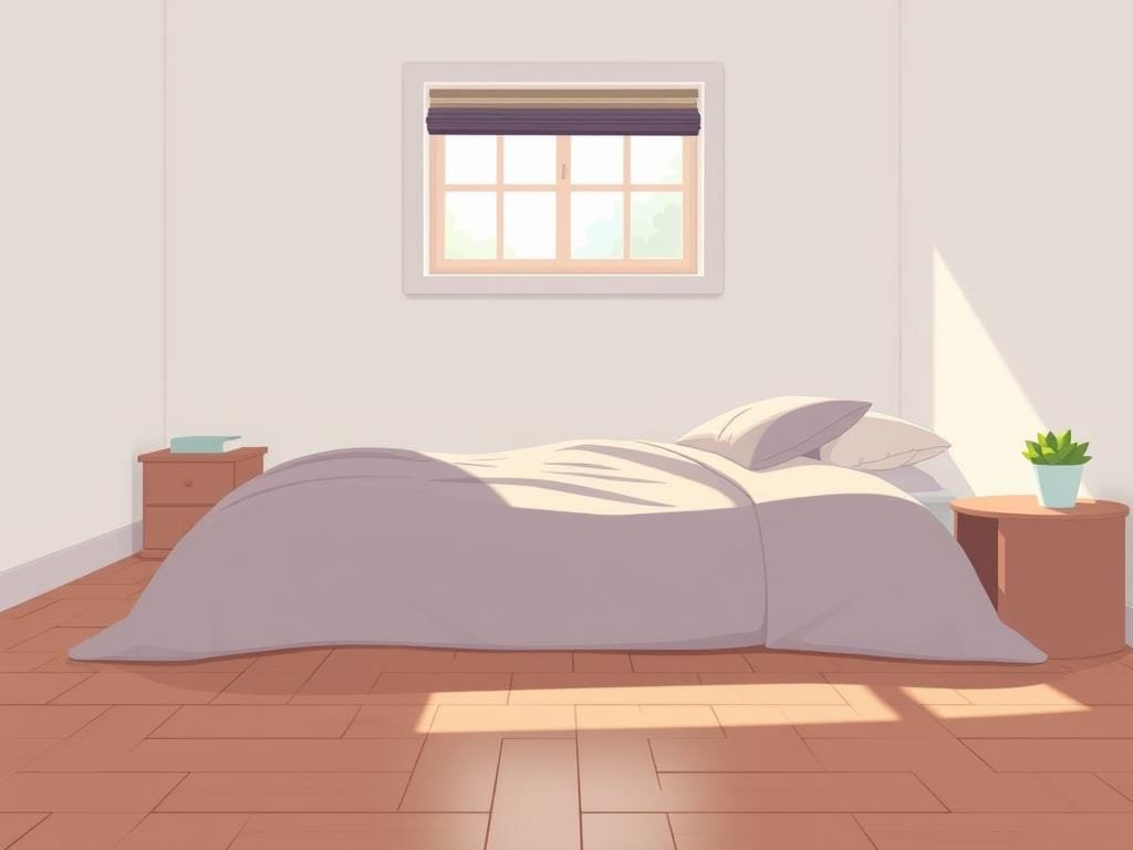 sleeping on the floor