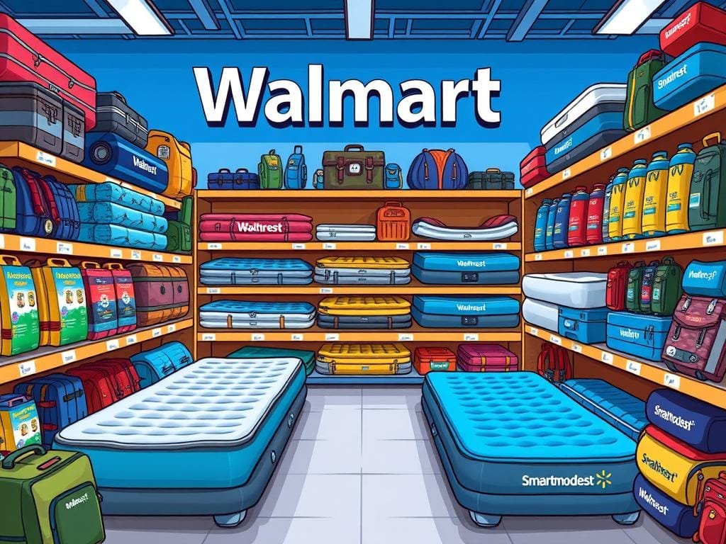 walmart air mattress display